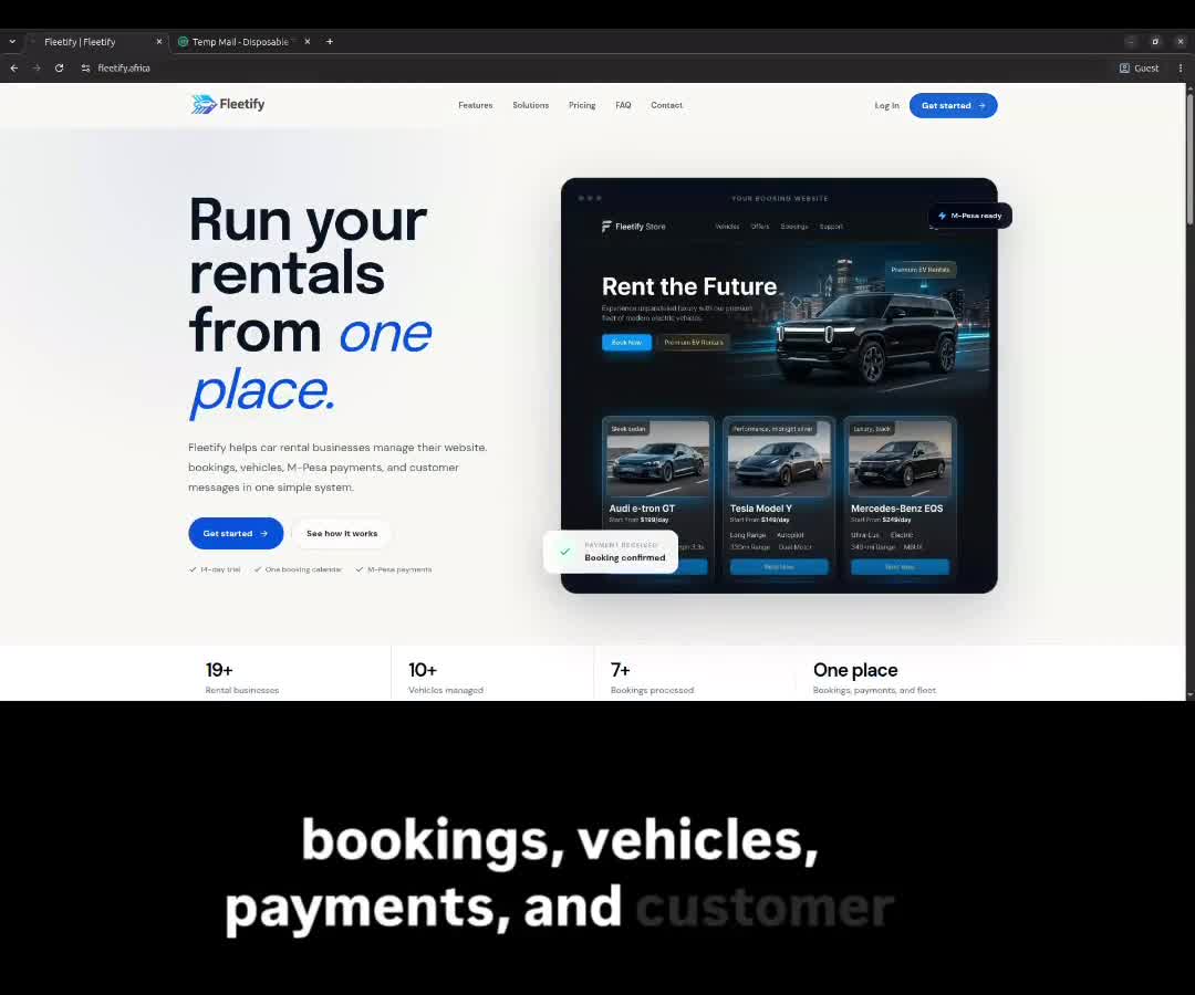 Preview of the Fleetify product walkthrough
